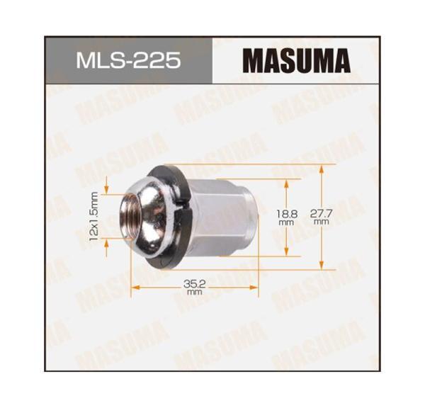 Гайка колесная стальная Masuma M12x1.5 MLS225